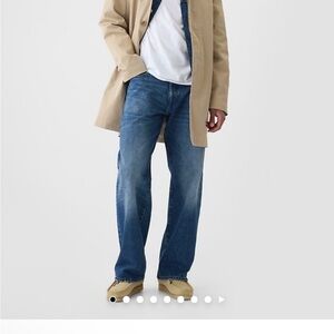 NWT Gap Men’s 90s Loose Jeans, Dark Wash, 33x30